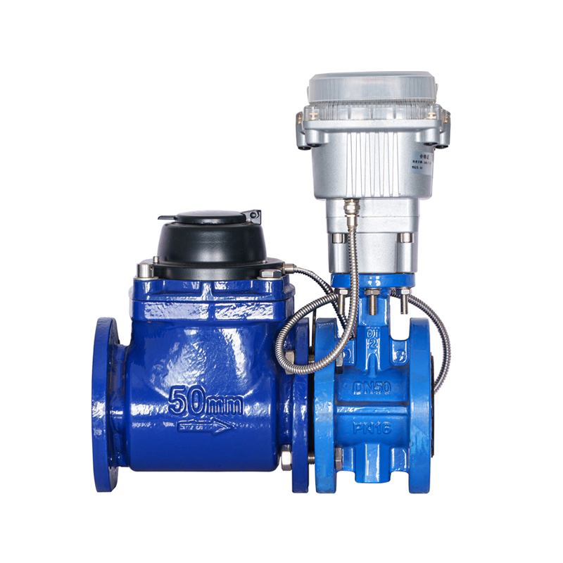 WPH DN50-DN200 Medidor de água controlado por válvula de asa de parafuso horizontal removível (com válvula empilhada)
